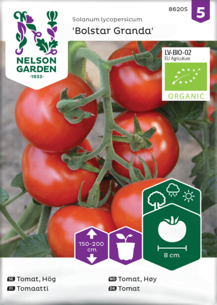 Tomaatti siemen Nelson Garden Bolstar Granda Organic