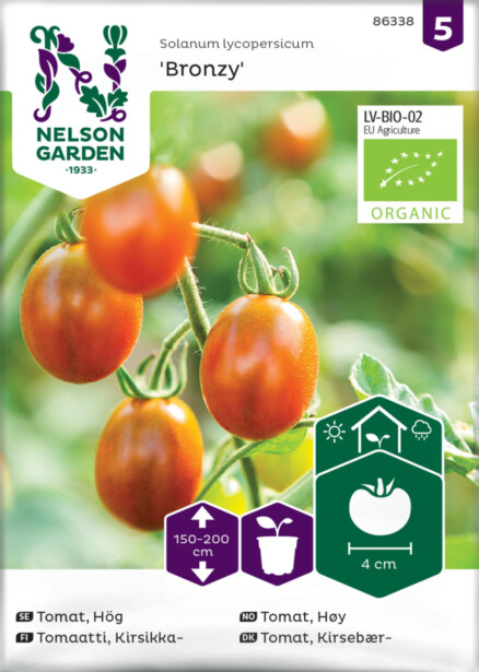Kirsikkatomaatti siemen Nelson Garden Bronzy Organic