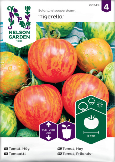 Tomaatti siemen Nelson Garden Tigerella, juovikas
