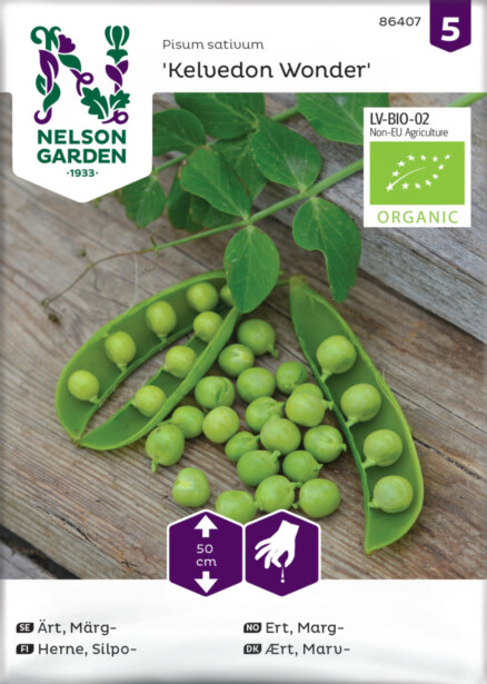 Silpoherne siemen Nelson Garden Kelvedon Wonder Organic