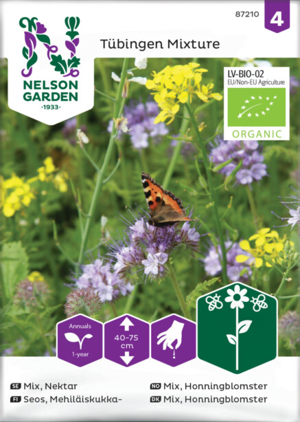 Mehiläiskukkaseos siemen Nelson Garden Organic