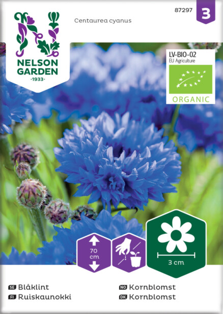 Ruiskaunokki siemen Nelson Garden Organic