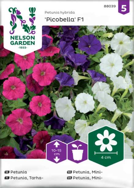 Tarha-/mätäspetunia siemen Nelson Garden Fantasy Mix