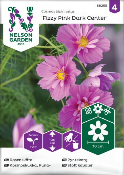 Punakosmoskukka siemen Nelson Garden Fizzy Pink Dark Cent