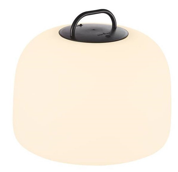 LED-terassivalaisin Nordlux Kettle, Ø360mm, IP65, valkoinen