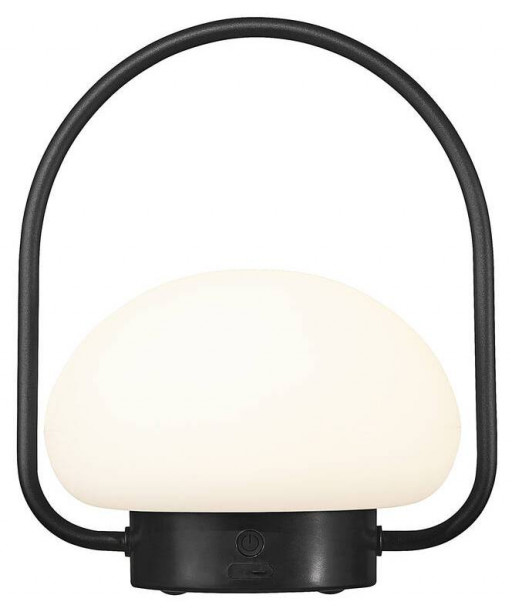 LED-terassivalaisin Nordlux Sponge, Ø200mm, IP65, musta