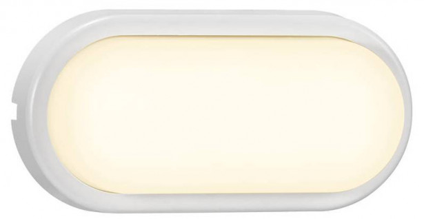 LED-ulkovalaisin Nordlux Cuba Bright Oval, 205x100mm, IP54, valkoinen