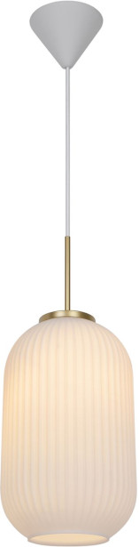 Riippuvalaisin Nordlux Milford, Ø20cm, messinki/opaali