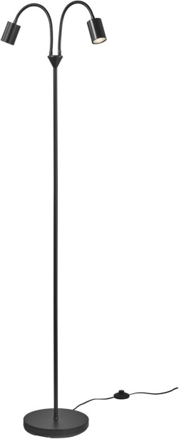 Lattiavalaisin Nordlux Explore, 2-osainen, 179cm, musta