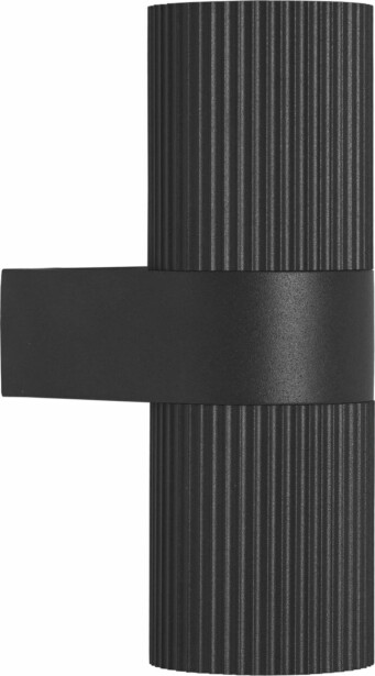 Seinävalaisin Nordlux Kyklop Ripple, ulkokäyttöön, musta