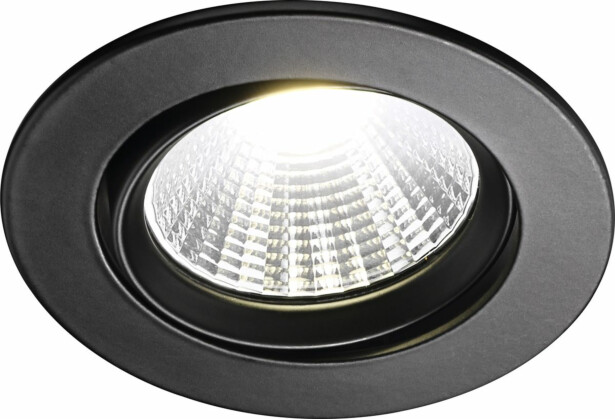 LED-alasvalo Nordlux Fremont, 2700K, musta