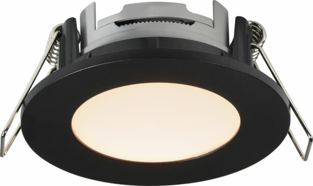 LED-alasvalosarja Nordlux Leonis, 3 kpl/pkt, 2700K, IP65, musta