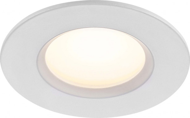 LED-alasvalo Nordlux Tiaki, ø85x45mm, 2700K/4000K, valkoinen