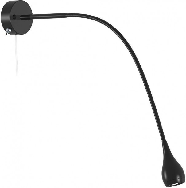 LED-seinävalaisin Nordlux Drop, 51,7cm, musta