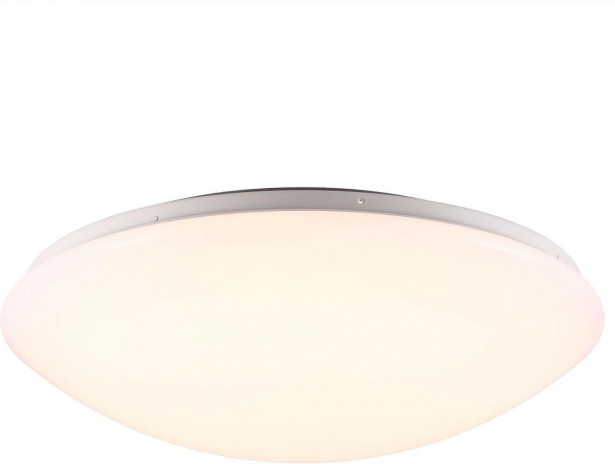 LED-plafondi Nordlux Ask, ø41cm, IP44, valkoinen