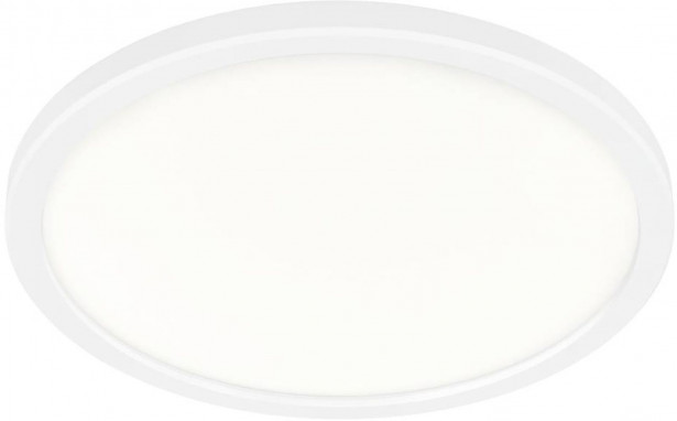 LED-plafondi Nordlux Oja 24 2700K, Ø24,4cm, valkoinen