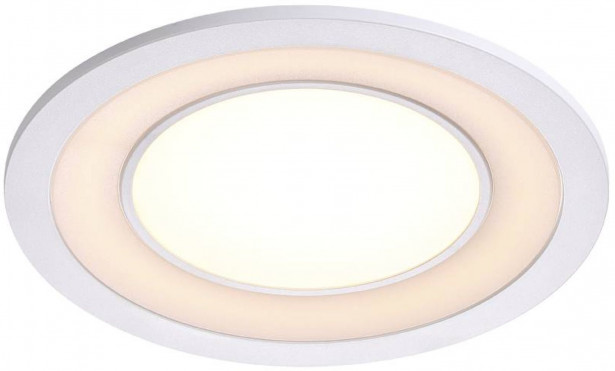 LED-alasvalo Nordlux Clyde 15, Ø14,5cm, 2700K, valkoinen