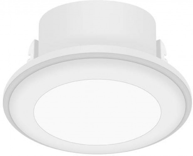 LED-alasvalo Nordlux Elkton 8, Ø8,2cm, valkoinen