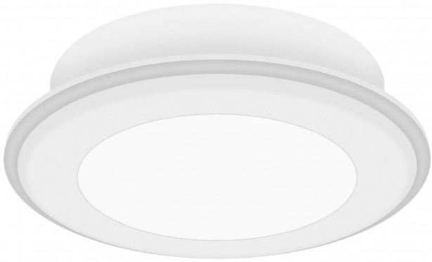 LED-alasvalo Nordlux Elkton 14, Ø14,5cm, valkoinen