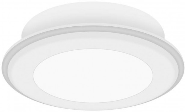 LED-alasvalo Nordlux Elkton 14, Ø14,5cm, valkoinen