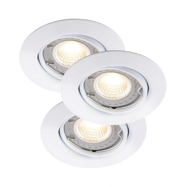 Alasvalosetti Nordlux Triton 3-Kit COB-LED 25° GU10 Ø 90x87mm, valkoinen himmennettävä