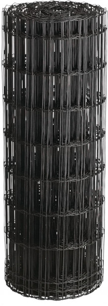 Puutarha-aita Hortus, 5x10cm, 1.2x25m, 0% PVC, musta