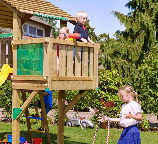 Parvekemoduuli leikkitorniin Jungle Gym Balcony, sis. puutavaran