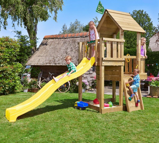 Leikkitorni Jungle Gym Cubby, sis. liukumäen