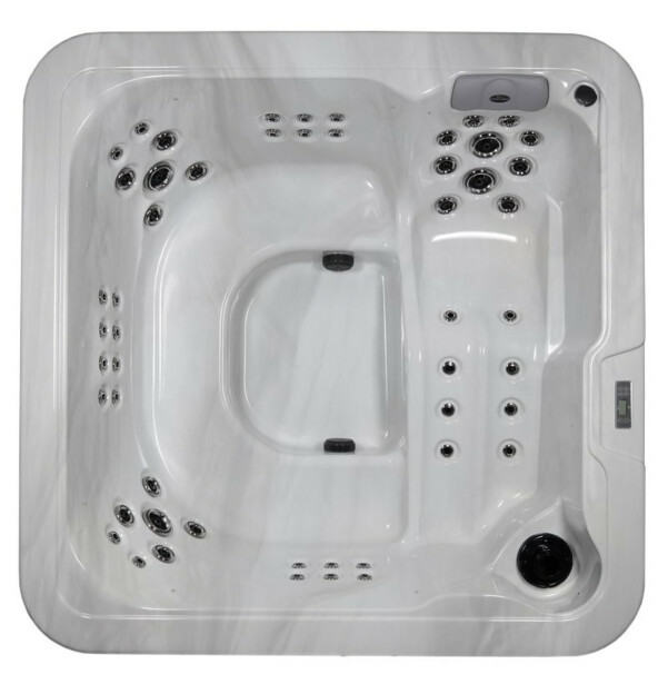 Ulkoporeallas Comfort Garden Stella, 6 hlöä, 52 suutinta, harmaa/vaalea marmori