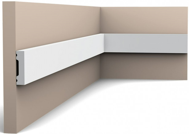 Koristelista Orac Decor SX162, 10x40x2000mm, polystyreeni, valkoinen