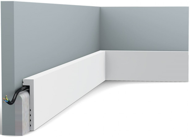 Peitejalkalista Orac Decor SX171, 22x100x2000mm, polystyreeni, valkoinen