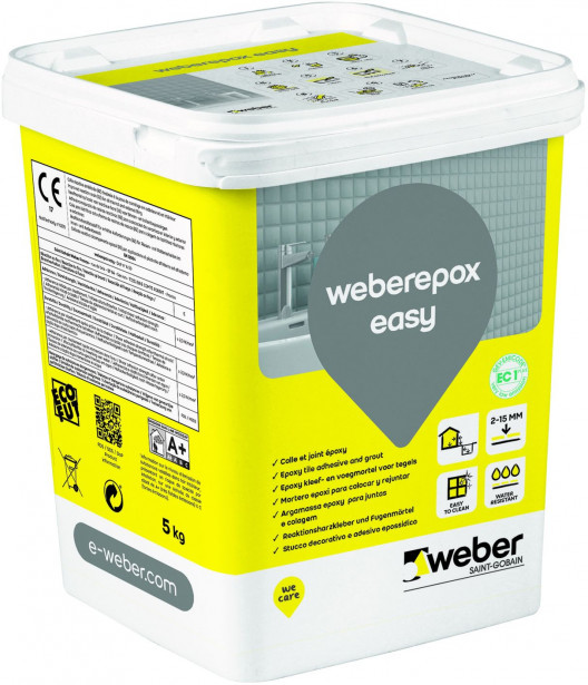 Epoksisaumalaasti Weber Epox Easy, Pearl grey, 5kg