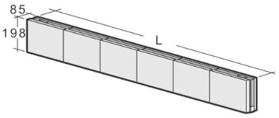 Väliseinäpalkki Kahi VHR 1500x85x98 mm