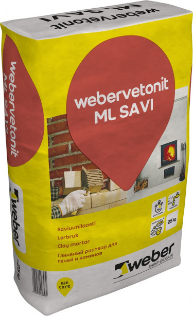 Saviuunilaasti Weber Vetonit ML Savi 25 kg