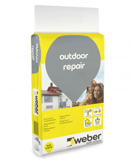 Korjaus- ja tasoituslaasti Weber Outdoor Repair, 15 kg