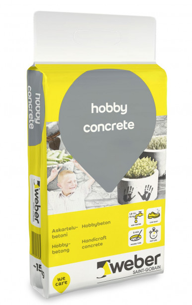 Askartelubetoni Weber Hobby Concrete, 15 kg