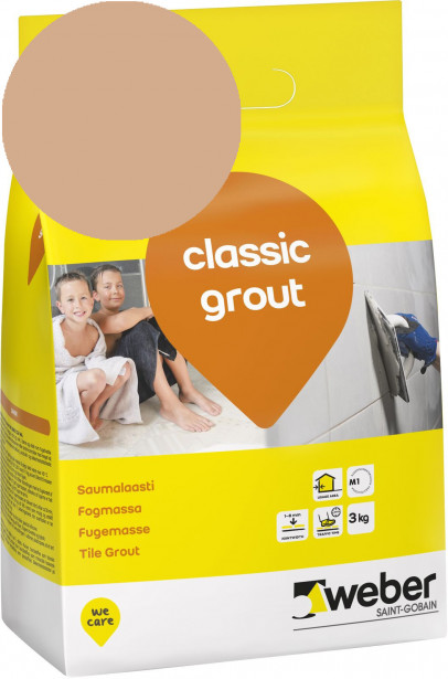 Saumalaasti Weber Classic Grout, 32 Oak, 3 kg