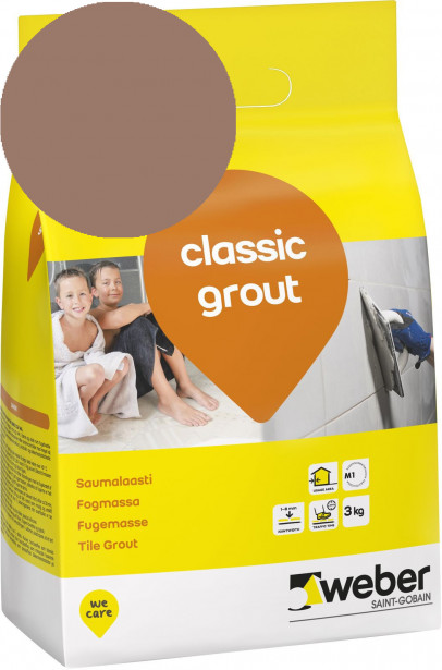 Saumalaasti Weber Classic Grout, 38 Leather, 3 kg