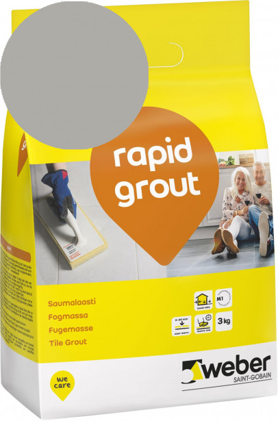 Saumalaasti Weber Rapid Grout, 16 Grey, 3 kg