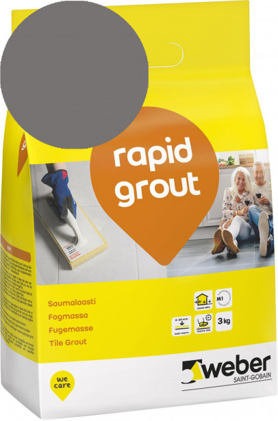 Saumalaasti Weber Rapid Grout, 18 Dark grey, 3 kg