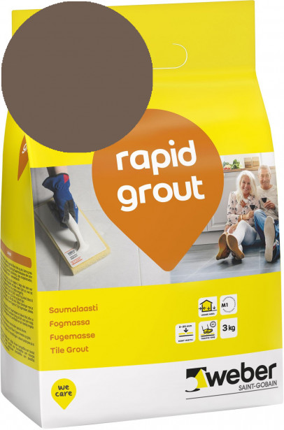 Saumalaasti Weber Rapid Grout, 36 Mocca, 3 kg