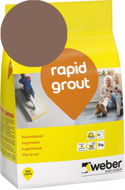 Saumalaasti Weber Rapid Grout, 40 Mahogany, 3 kg