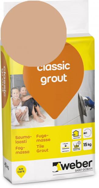 Saumalaasti Weber Classic Grout, 32 Oak, 15 kg