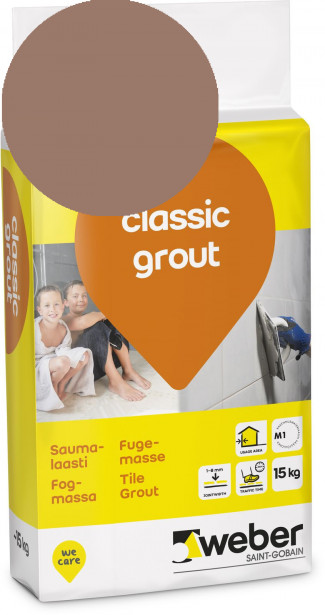 Saumalaasti Weber Classic Grout, 38 Leather, 15 kg