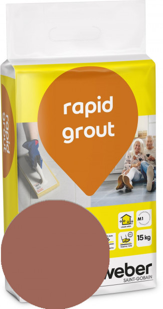 Saumalaasti Weber Rapid Grout, 39 Brick, 15 kg