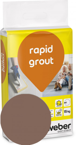 Saumalaasti Weber Rapid Grout, 40 Mahogany, 15 kg