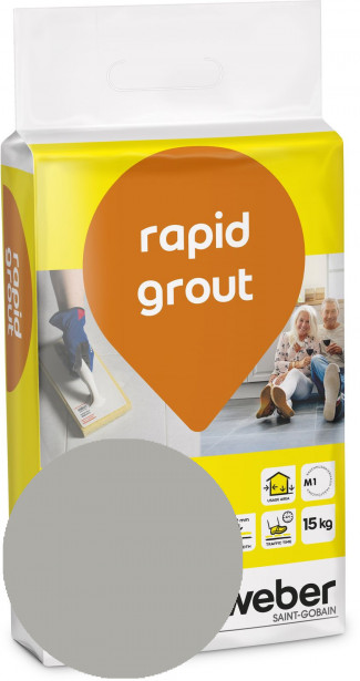 Saumalaasti Weber Rapid Grout, 16 Grey, 15 kg