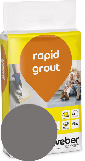 Saumalaasti Weber Rapid Grout, 18 Dark grey, 15 kg