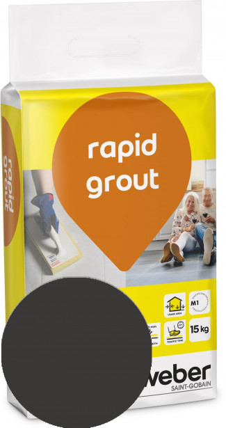 Saumalaasti Weber Rapid Grout, 20 Graphite, 15 kg