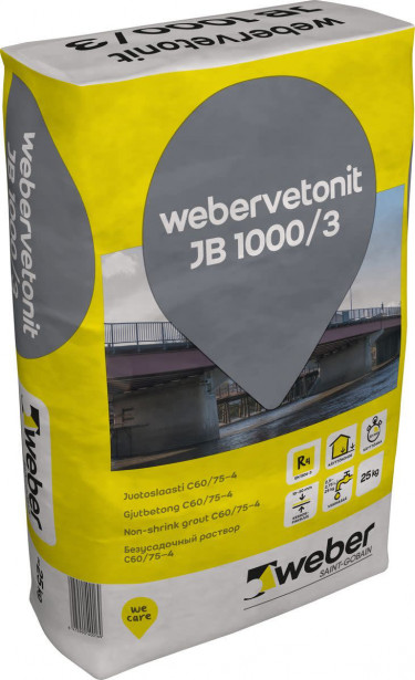 Juotoslaasti Weber Vetonit JB 1000/3 25 kg